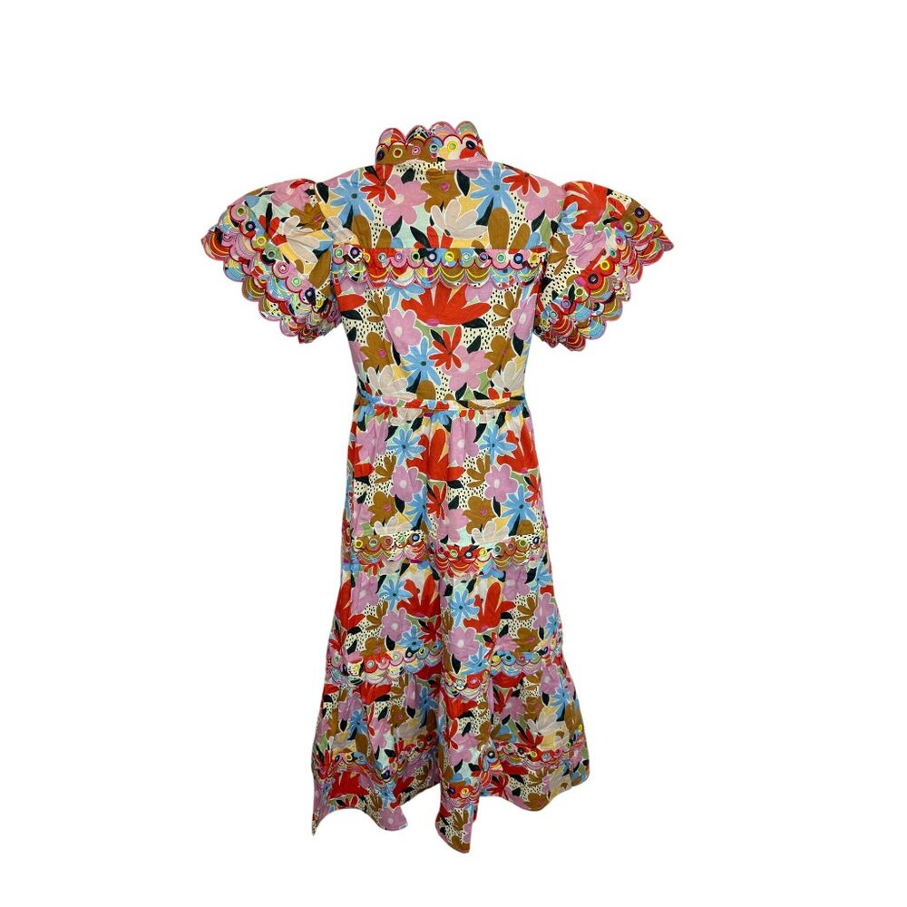 CeliaB Freya Dress Pink Floral Midi Maxi Dress Kentucky Derby NWT - Size XS - Picture 7 of 11